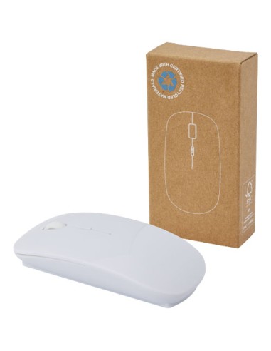 Mouse wireless in plastica riciclata certificata RCS Menlo 