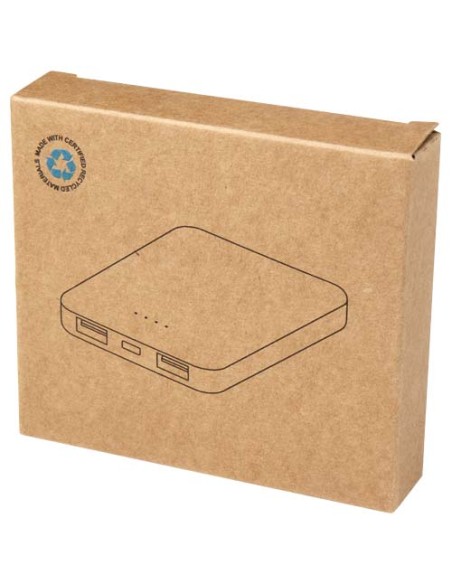 Power bank da 5000 mAh di Tipo C in plastica riciclata Asama