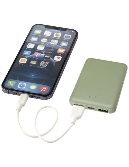 Power bank da 5000 mAh di Tipo C in plastica riciclata Asama