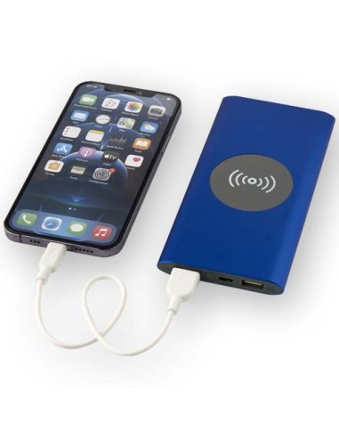 Power bank wireless da 8000 mAh Type C in alluminio riciclato Juice