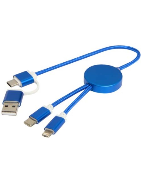 Cavo 5-in-1 in alluminio e plastica riciclata da 30 cm per la sincronizzazione dei dati e la ricarica rapida da 27 W Alasia