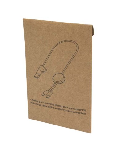 Cavo 5-in-1 in plastica riciclata da 30 cm per la sincronizzazione dei dati e la ricarica rapida da 27 W Citala