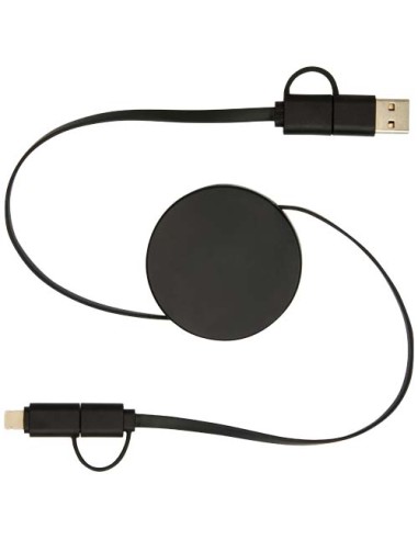 Cavo 5-in-1 in plastica riciclata retrattile da 90 cm per la sincronizzazione dei dati e la ricarica rapida da 40 W Citala