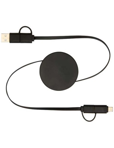 Cavo 5-in-1 in plastica riciclata retrattile da 90 cm per la sincronizzazione dei dati e la ricarica rapida da 40 W Citala