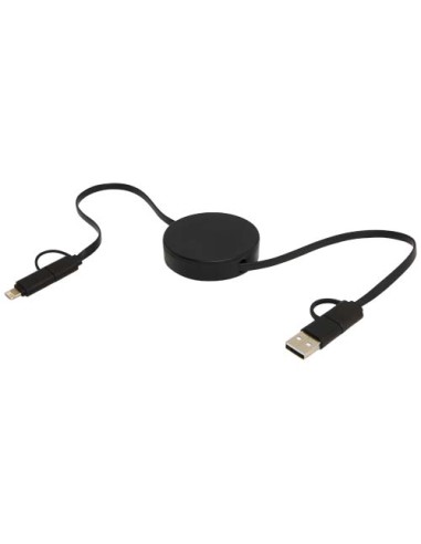 Cavo 5-in-1 in plastica riciclata retrattile da 90 cm per la sincronizzazione dei dati e la ricarica rapida da 40 W Citala