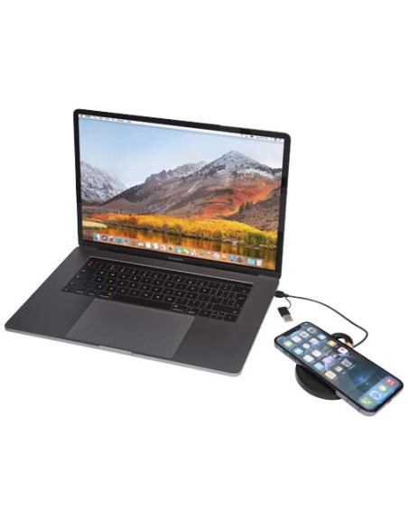 Stazione di ricarica wireless in plastica riciclata da 15 W Freal