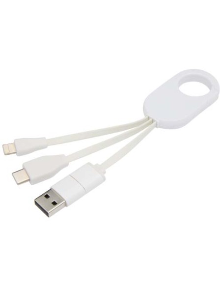 Cavo di ricarica 4-in-1 in alluminio riciclato Troop