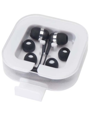 Auricolari tipo C cablati con astuccio in plastica riciclata Dofida