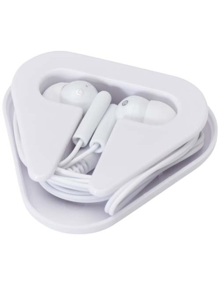 Auricolari con astuccio in plastica riciclata Rebel