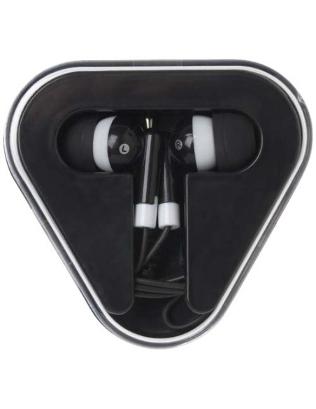 Auricolari con astuccio in plastica riciclata Rebel
