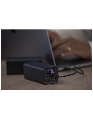 Power bank in alluminio riciclato certificato RCS da 20.000 mAh e 70 W Acamar