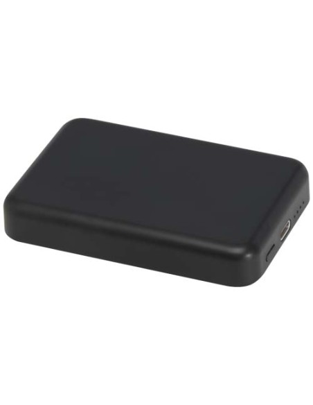 Power bank magnetico wireless da 5.000 mAh e 15 W con 20 W PD in plastica riciclata Acrab