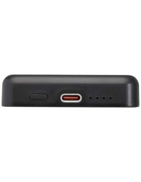 Power bank magnetico wireless da 5.000 mAh e 15 W con 20 W PD in plastica riciclata Acrab