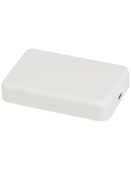 Power bank magnetico wireless da 10.000 mAh e 15 W con 20 W PD in plastica riciclata Acrab