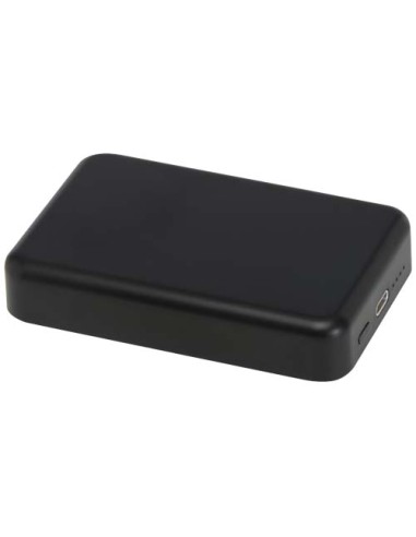 Power bank magnetico wireless da 10.000 mAh e 15 W con 20 W PD in plastica riciclata Acrab
