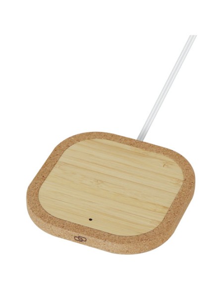 Stazione di ricarica wireless da 15 W in sughero Cerris
