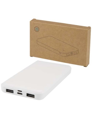 Power bank da 10.000 mAh e 10 W in plastica riciclata Intan