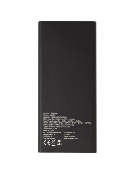 Power bank in alluminio PD da 10.000 mAh e 22,5 W Hybrid