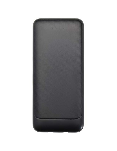 Power bank da 10.000 mAh e 10 W in plastica riciclata con 2 cavi integrati Adhil