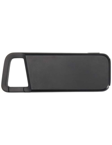 Power bank impermeabile in plastica riciclata da 5.000 mAh e 12 W con moschettone Alkes