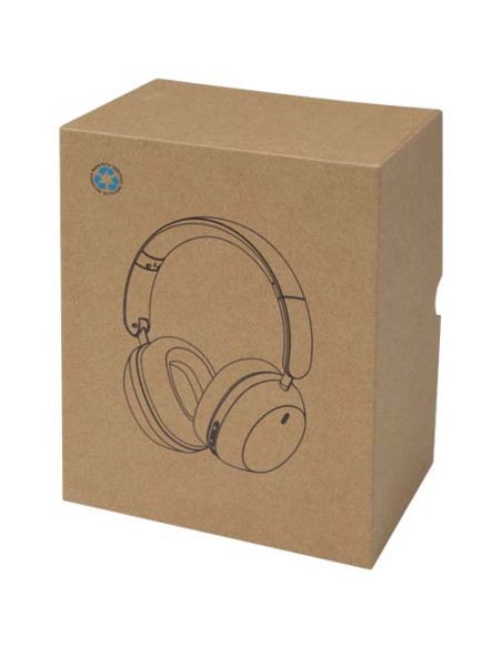 Cuffie over-ear pieghevoli in plastica riciclata con funzione ANC e ENC Hoggar