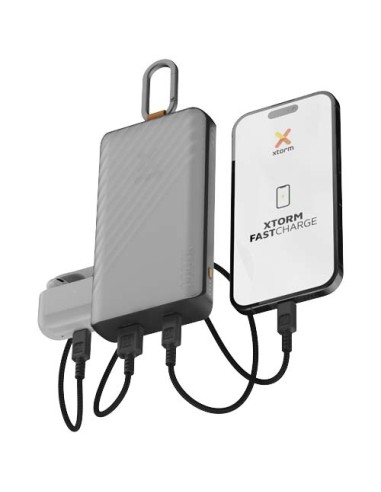 Power bank a energia solare da 10.000 mAh 15 W con luce Xtorm XG2S101 Go2 