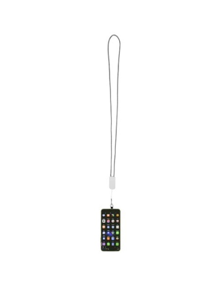 Lanyard per smartphone in plastica riciclata con cavo integrato 5-in-1 da 27 W Anser