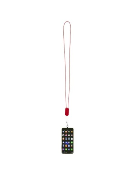 Lanyard per smartphone in plastica riciclata con cavo integrato 5-in-1 da 27 W Anser