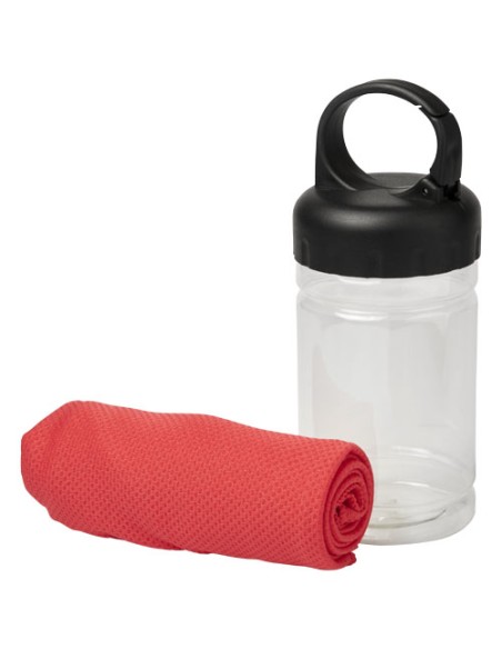 Asciugamano rinfrescante in contenitore PET Remy