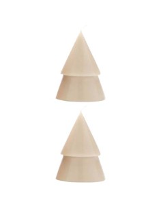 Set di due Candele a forma di albero di Natale - formato medio Originalhome