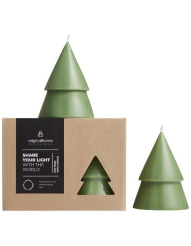 Set di due Candele a forma di albero di Natale - formato medio Originalhome