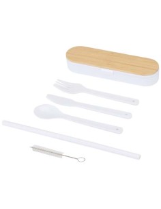 Set di posate con coperchio in bambù Runa