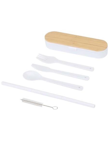 Set di posate con coperchio in bambù Runa