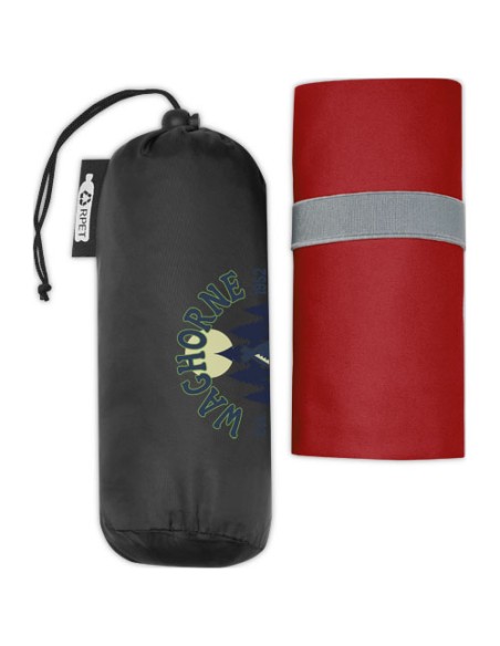 Asciugamano Pieter ultra leggero e ad asciugatura rapida in PET riciclato 130 x 80 cm