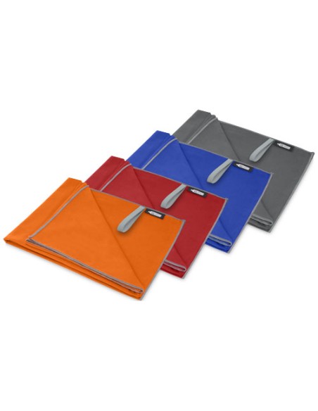 Asciugamano Pieter ultra leggero e ad asciugatura rapida in PET riciclato 130 x 80 cm