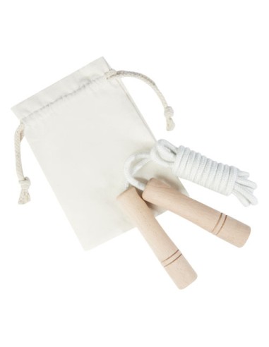 Corda per saltare Denise in legno con custodia in cotone