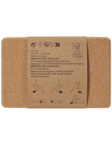 Mattoncino per yoga in sughero Trikona