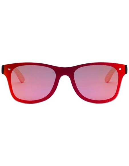 Occhiali da sole con stanghette in bambù Tan