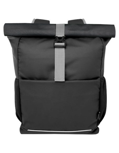 Borsa roll-top per bicicletta impermeabile in materiale riciclato certificato GRS per portatile da 15" Aqua