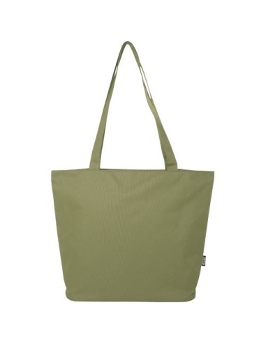 Tote bag in materiale riciclato certificato GRS con cerniera Panama 20l