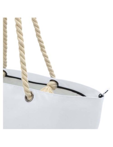 Tote bag termica da spiaggia in materiale riciclato certificato GRS con manici in corda Panama - 23L