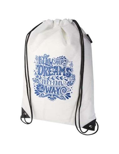 Borsa con coulisse in tessuto non tessuto riciclato certificato GRS Evergreen - 5L