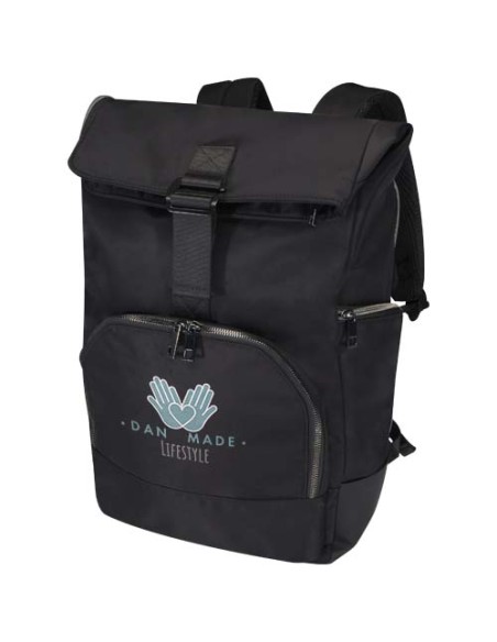 Zaino per portatile da 15,6" in materiale riciclato certificato GRS con chiusura arrotolabile Rhine - 18L