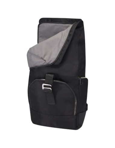 Zaino per portatile da 15,6" in materiale riciclato certificato GRS con chiusura arrotolabile Rhine - 18L