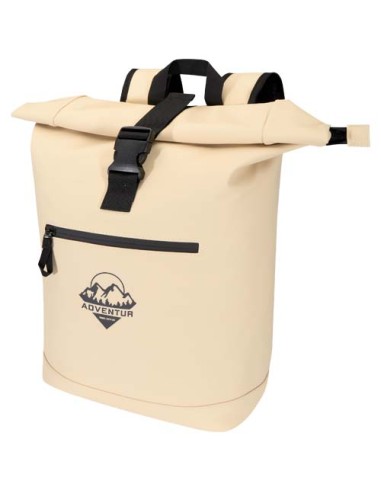 Zaino roll-top per portatile da 15" in materiale riciclato certificato GRS da 18 litri Resi Plus