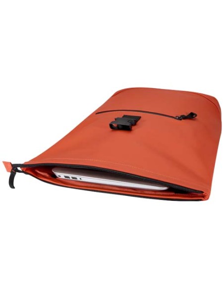 Zaino roll-top per portatile da 15" in materiale riciclato certificato GRS da 18 litri Resi Plus