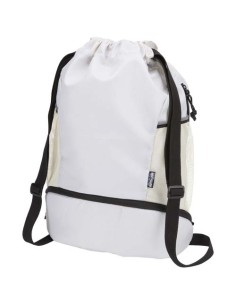 Borsa sportiva con cordoncino in materiale riciclato certificato GRS e scomparto inferiore da 18 litri Varyon