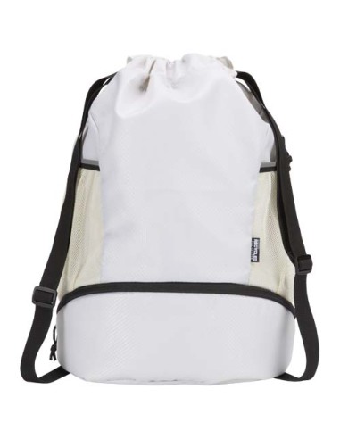 Borsa sportiva con cordoncino in materiale riciclato certificato GRS e scomparto inferiore da 18 litri Varyon