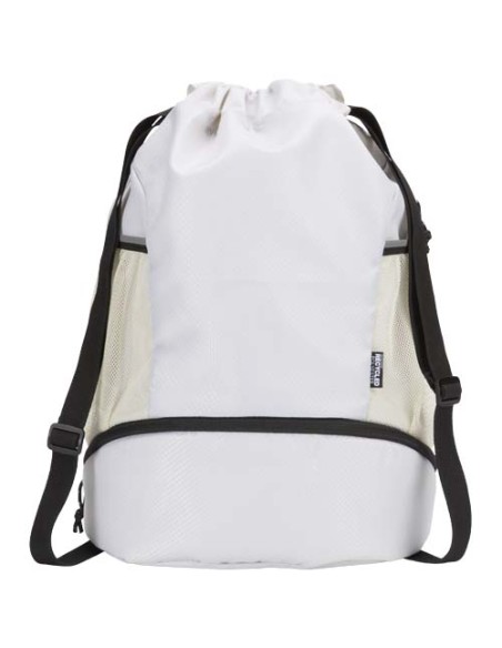Borsa sportiva con cordoncino in materiale riciclato certificato GRS e scomparto inferiore da 18 litri Nomad
