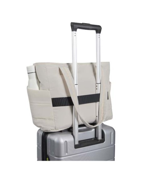 Tote bag per portatile da 15,6" in materiale riciclato certificato GRS Puffer - 18L